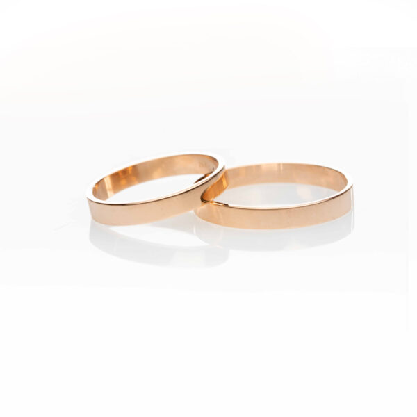 Par De Alianzas Cinta 4gr/3mm - Imagen 2